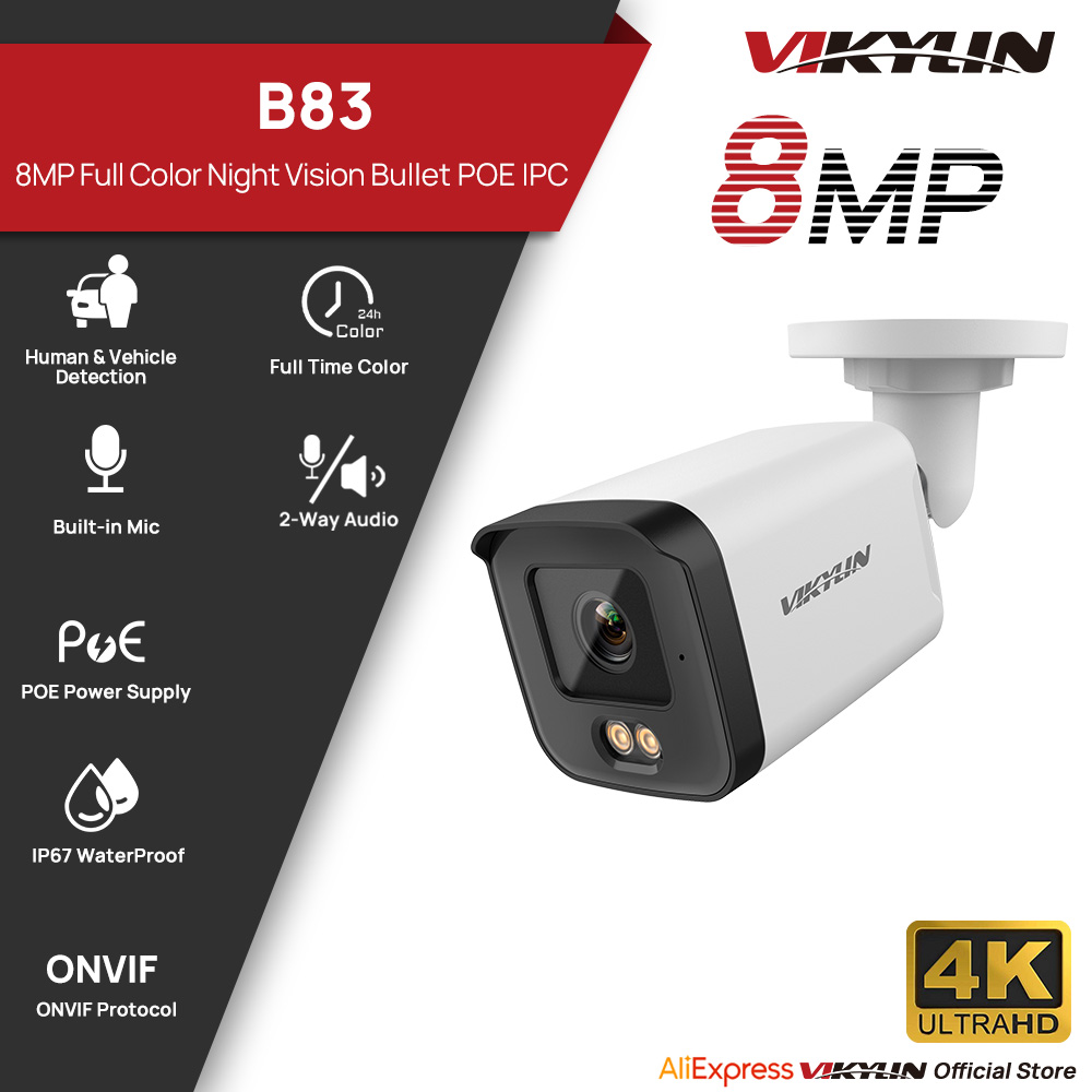 Home Security Service - VIKYLIN 8MP HD IP Güvenlik Kamerası