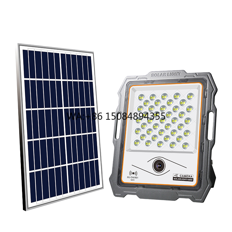 Home Security Flood Lights - Güneş Enerjili Kablosuz WIFI Spot Işığı