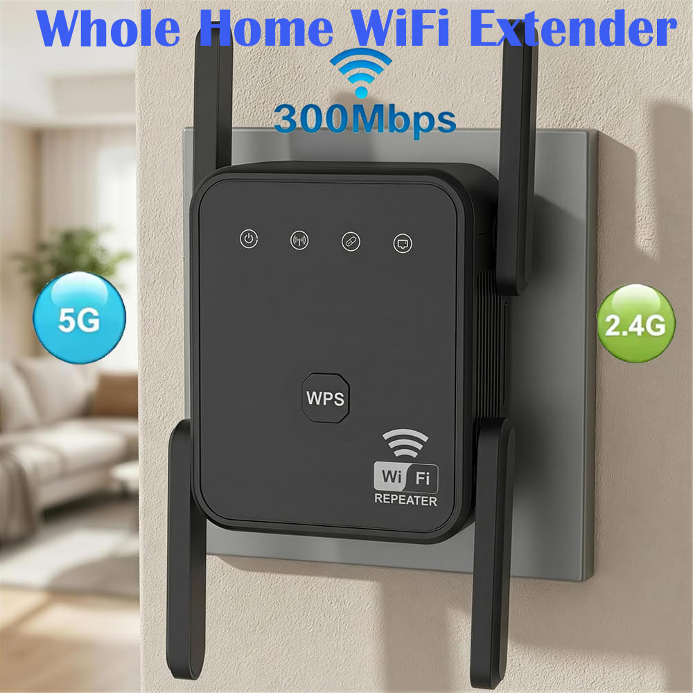 Home Security Service - 2026 Yeni WiFi Tekrarlayıcı 300Mbps 2.4GHz