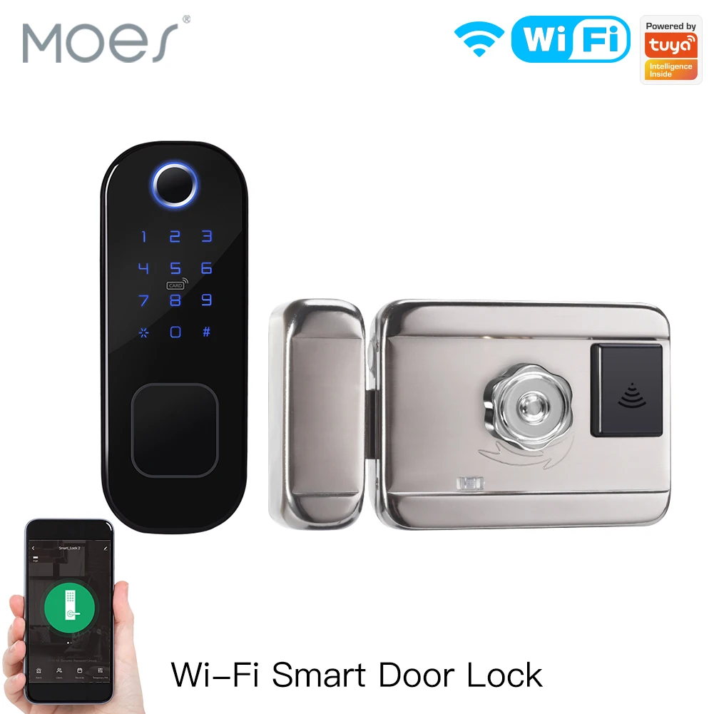 Home Security Door Lock - MOES WiFi Tuya akıllı kilit kapı