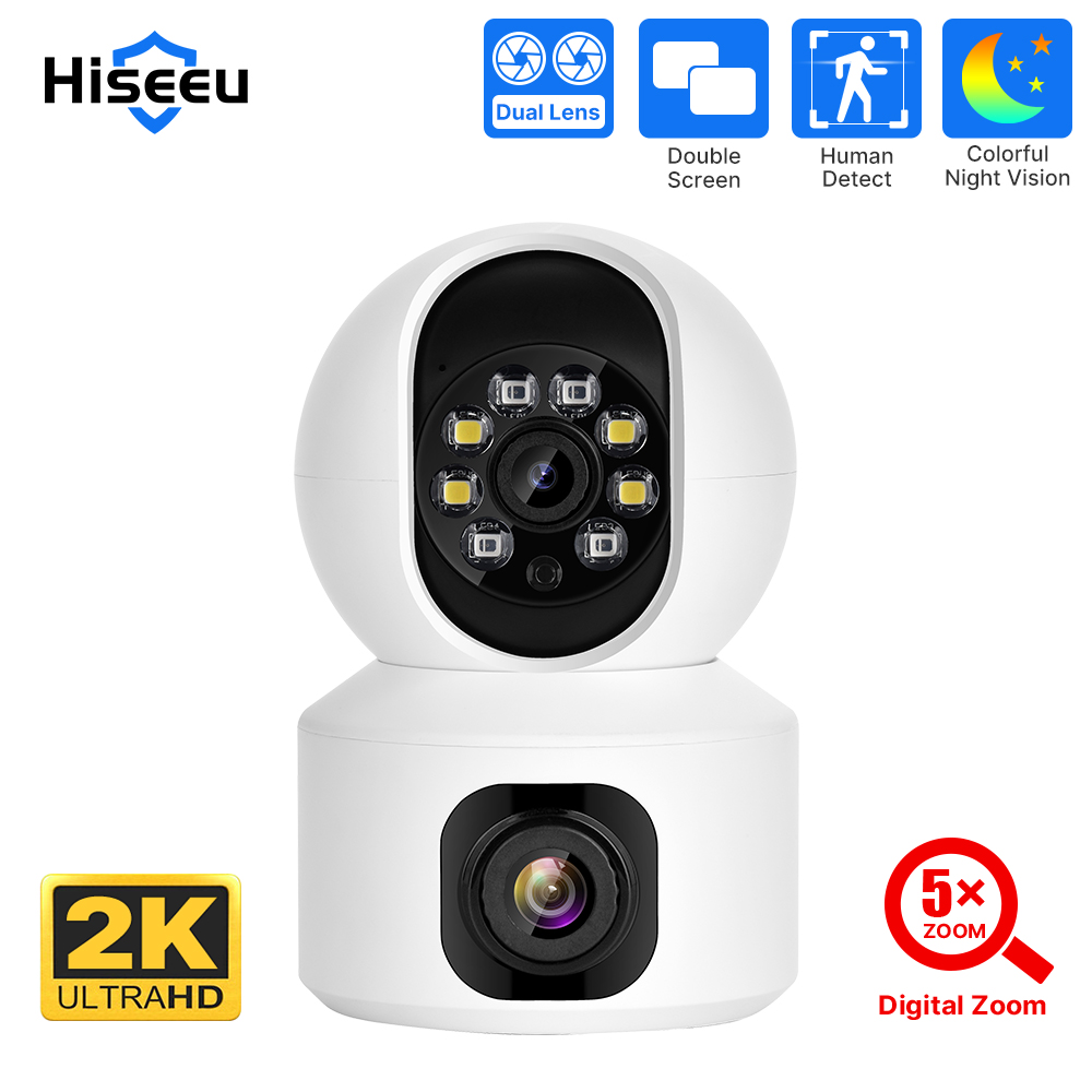 Home Security Lidar - Hiseeu 2K 4MP PTZ IP Kamera