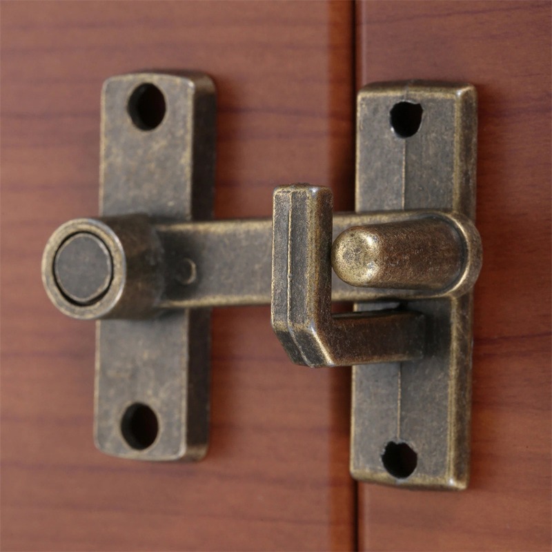 Door Chain Guard - Vintage Antik Bronz Sürgülü Pencere Kapı