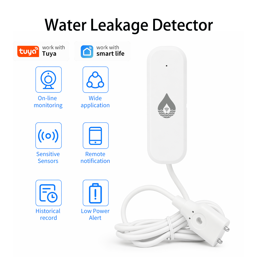 Home Security And Monitoring - YFK WiFi/Zigbee Su Kaçağı Alarm Sensörü