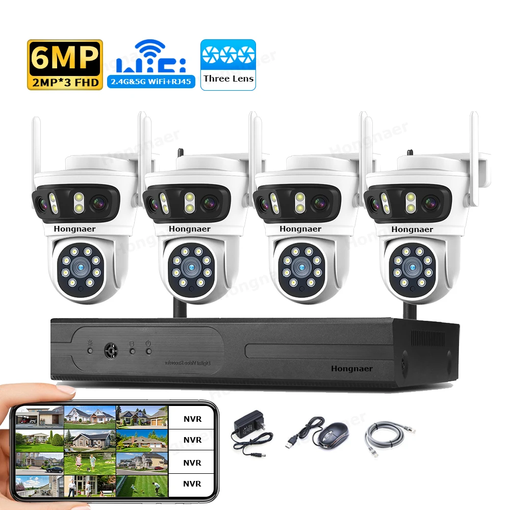 Home Security System - 2026 Hongnaer 6MP 4 Kanallı 3
