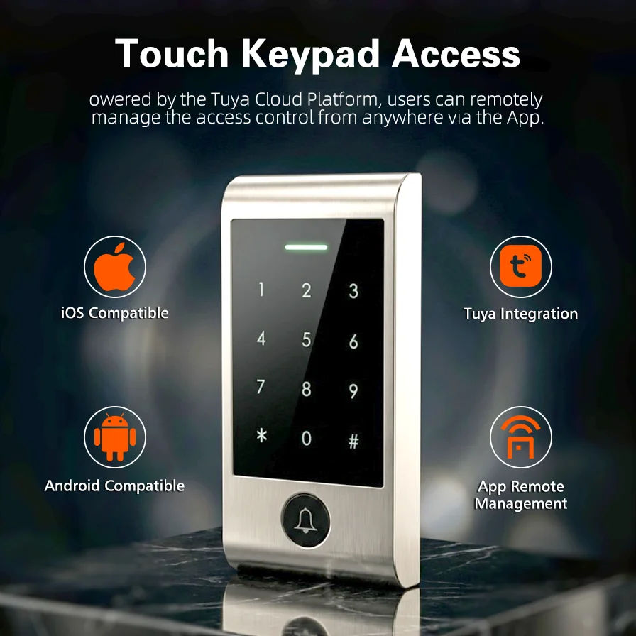 Home Security Doors - Gelişmiş WIFI Uzaktan Kumandalı Dokunmatik Tuş