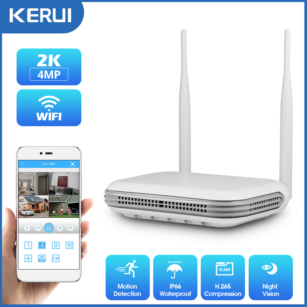 Home Security And Monitoring - KERUI 2K 3K 4MP 8CH NVR