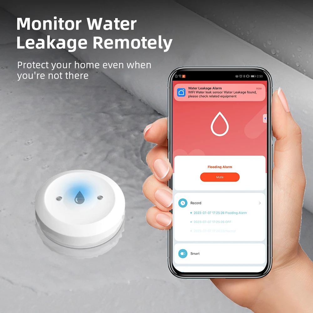 Home Security Gadgets - Tuya Akıllı Evler için Zigbee Su