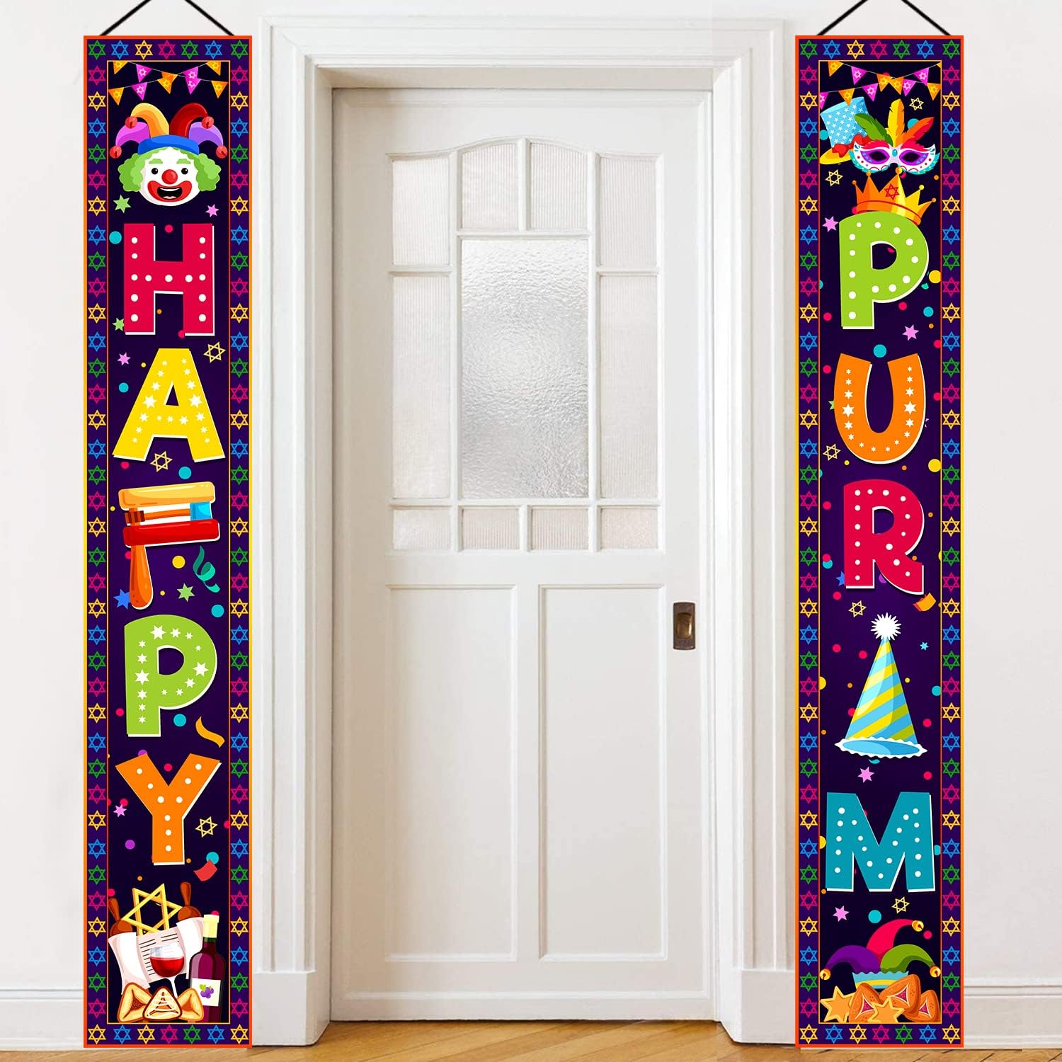 Home Security Yard Sign - Mutlu Purim Süslemeleri Sundurma Burcu Afiş