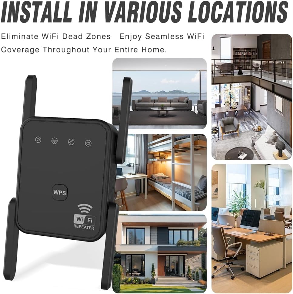 Home Security Service - WiFi Tekrarlayıcı 300Mbps 2.4GHz Kablosuz WIFI