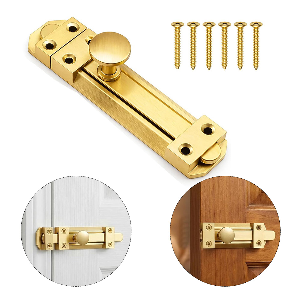 Home Security Doors - 5 inç katı pirinç sürgülü kapı