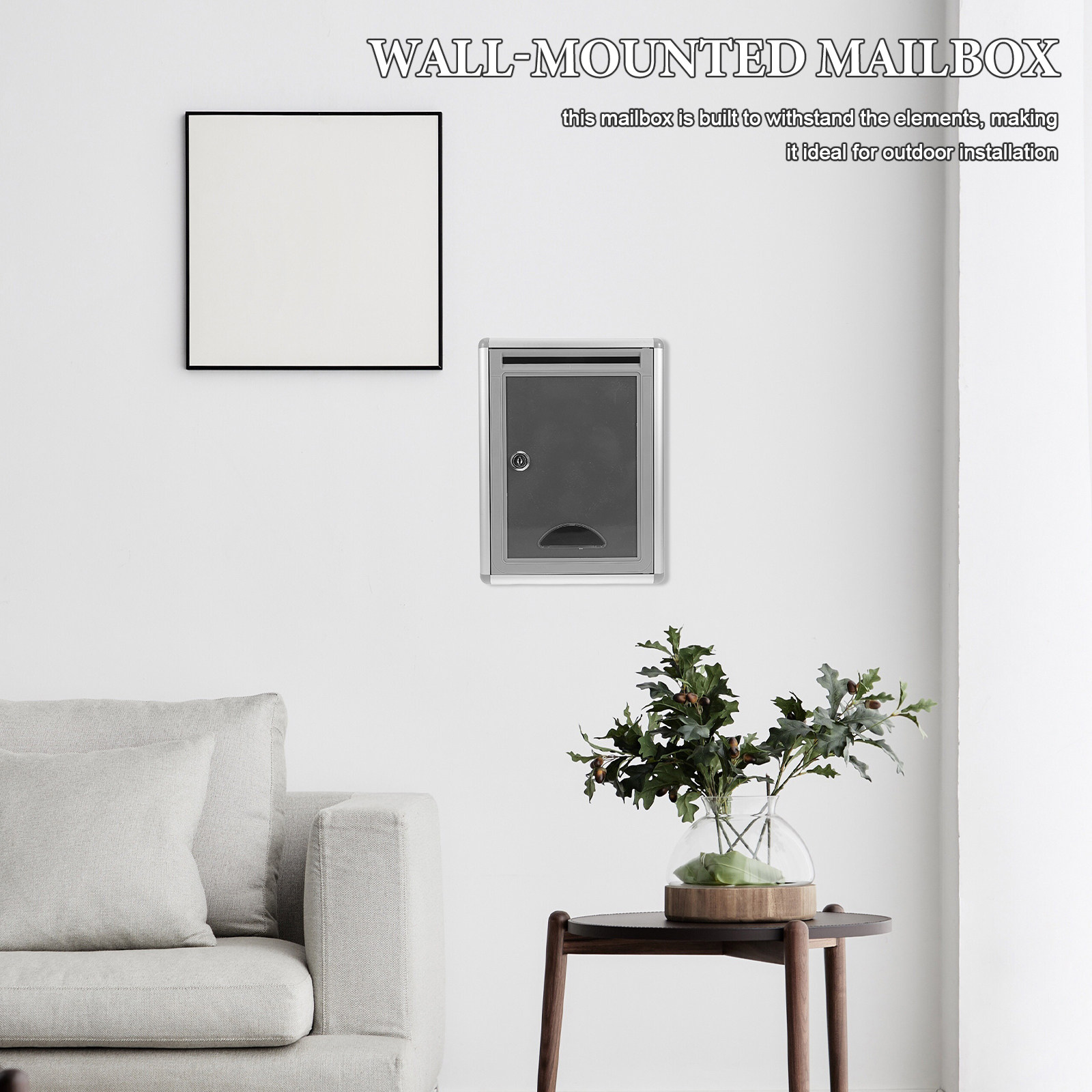 Home Security Letters - 1 Adet Duvara Monte Kilitli Posta