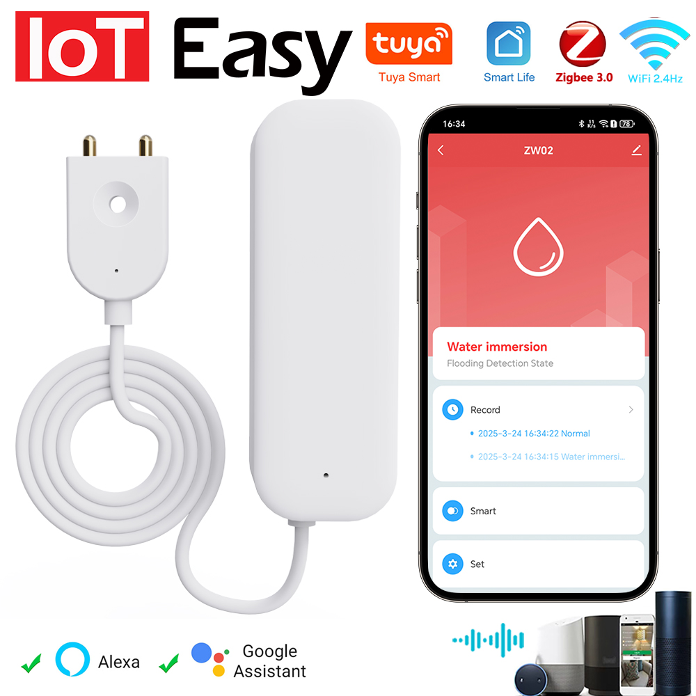 Home Security Tools - Tuya WiFi ZigBee Su Sensörü Kaçak