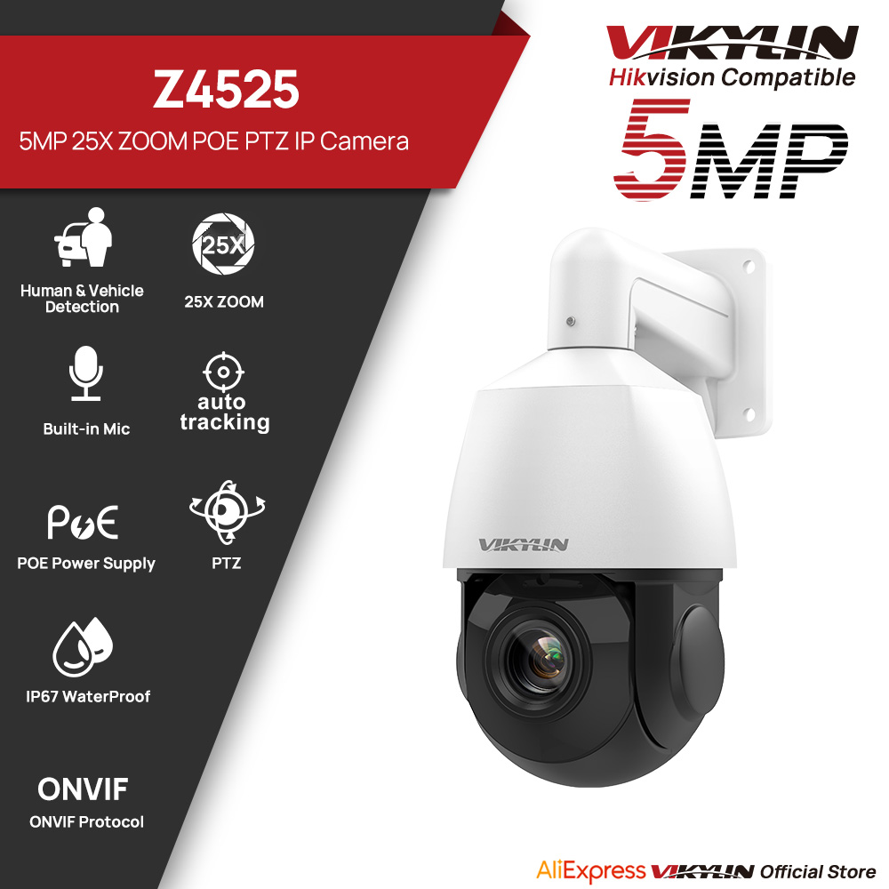 Home Security Service - Vikylin 5MP PTZ 25X Optik Zoom