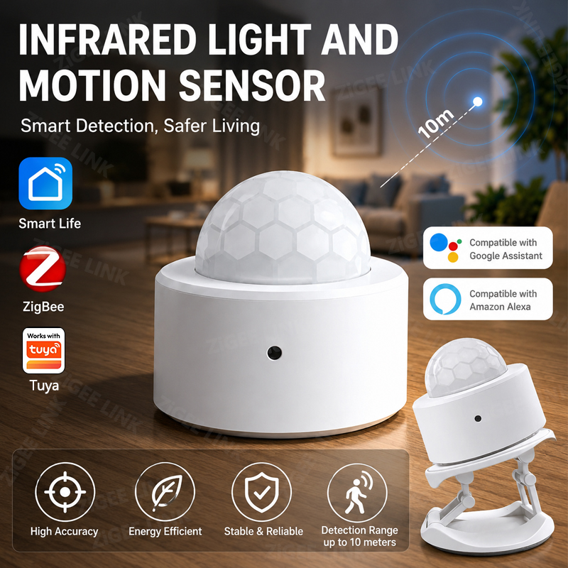 Home Security Tools - ZigBee 3.0 PIR Hareket Sensörü Kablosuz