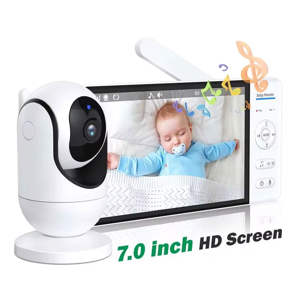 Home Security Cameras Uk - 7 inç ekran ekranlı video bebek