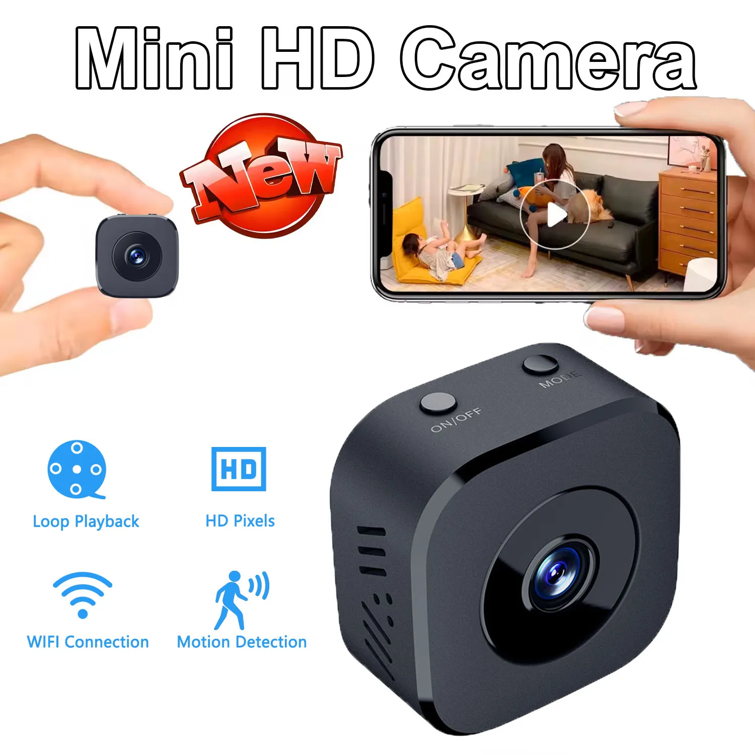 Home Security Lidar - Güvenlik Kamerası Mini Tam Renkli Gece