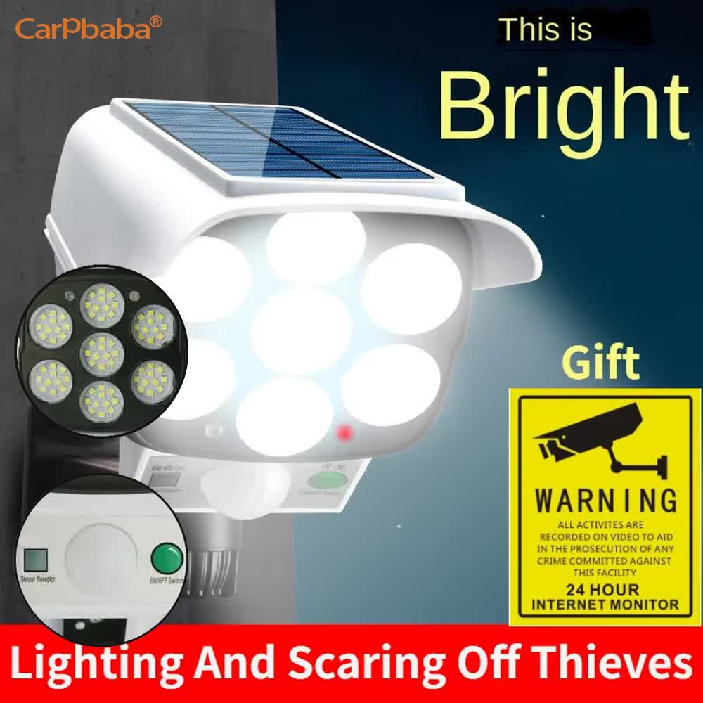 Home Security Flood Lights - Açık Güneş Işığı Hareket Sensörü Güvenlik