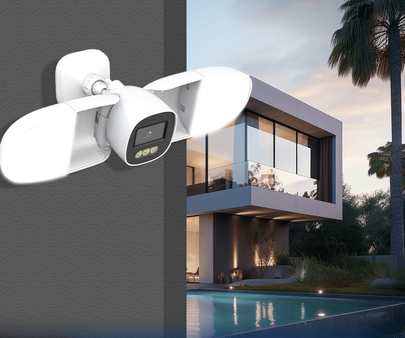 Tam Renkli 4MP iCsee APP Proje - Home Security Flood Lights incelemesi ve fiyatı