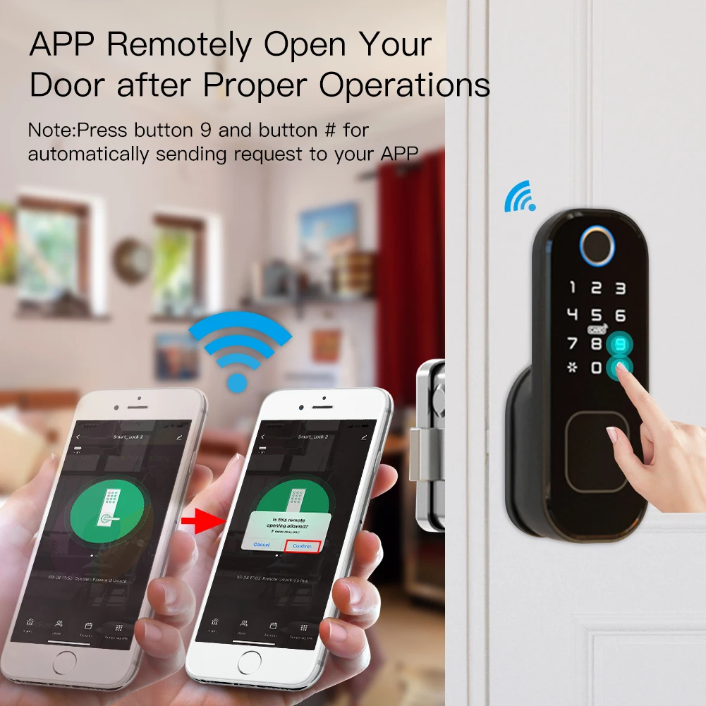 MOES WiFi Tuya akıllı kilit ka - Home Security Door Lock incelemesi ve fiyatı