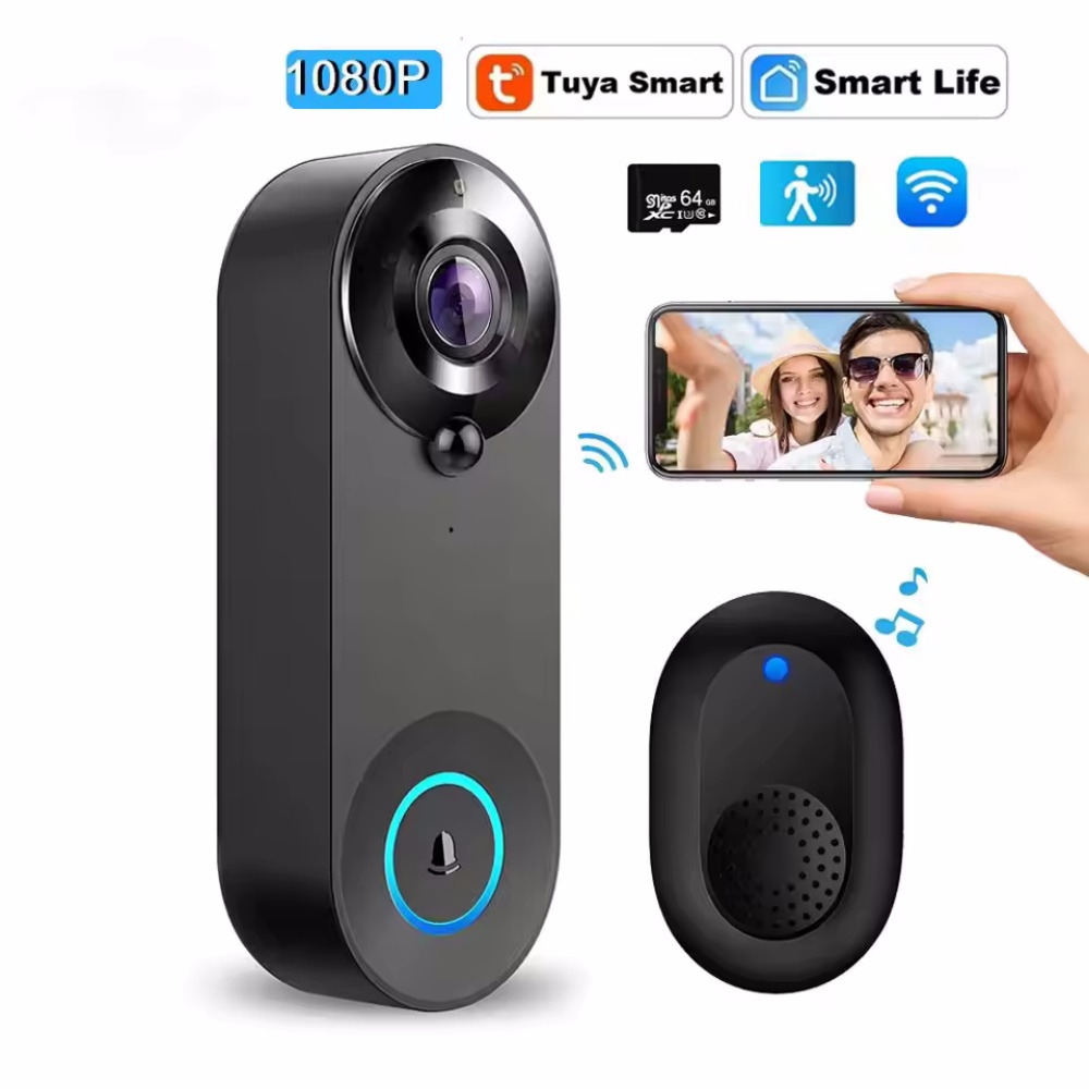 Tuya 1080P kablosuz WIFI kapı  - Home Security Lidar incelemesi ve fiyatı
