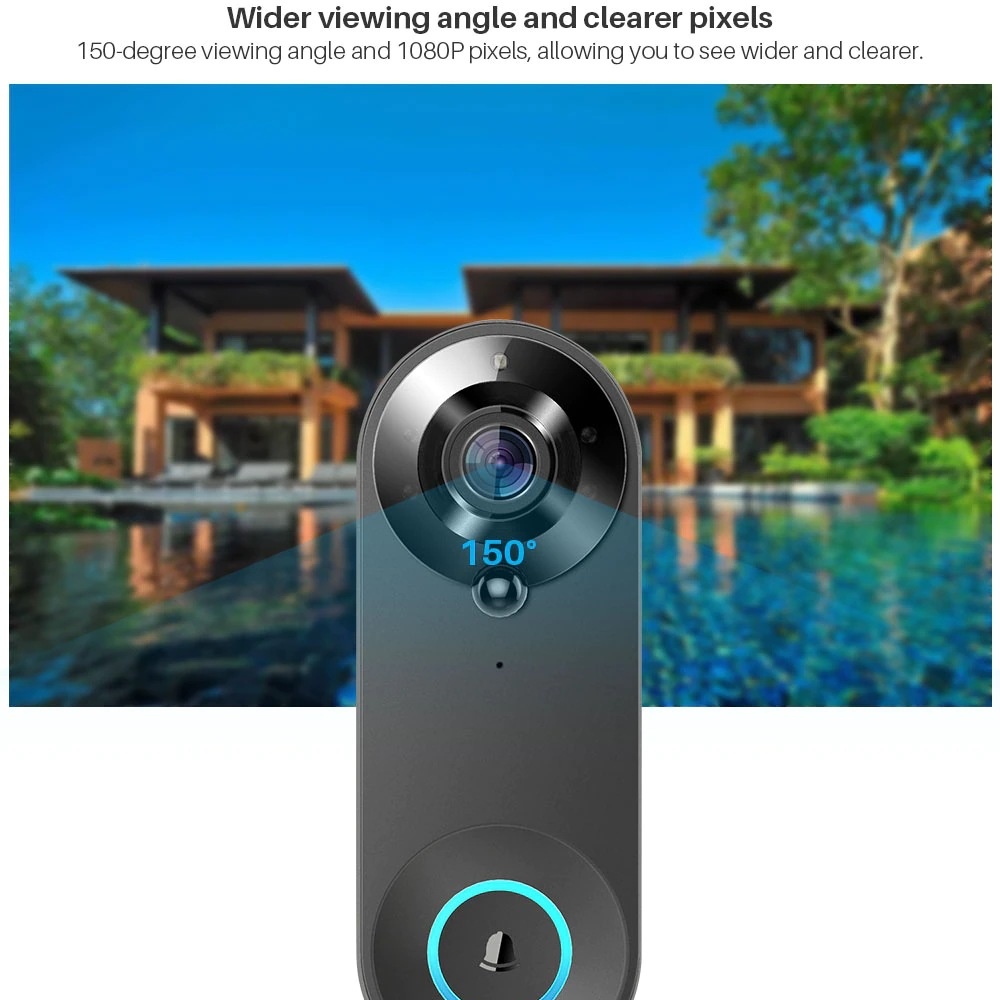 Tuya 1080P kablosuz WIFI kapı  - Home Security Lidar incelemesi ve fiyatı