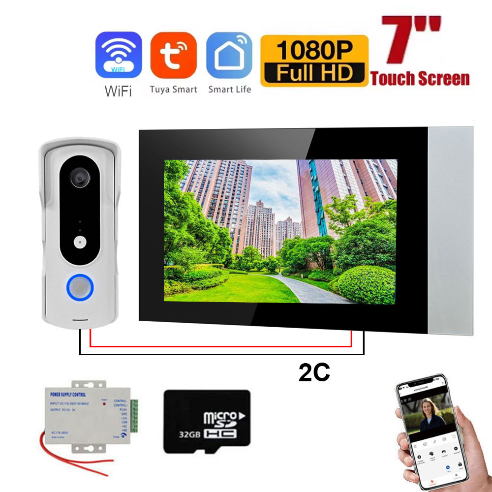 2 telli akıllı ev Tuya Wifi 10 - Home Security Cameras Uk incelemesi ve fiyatı