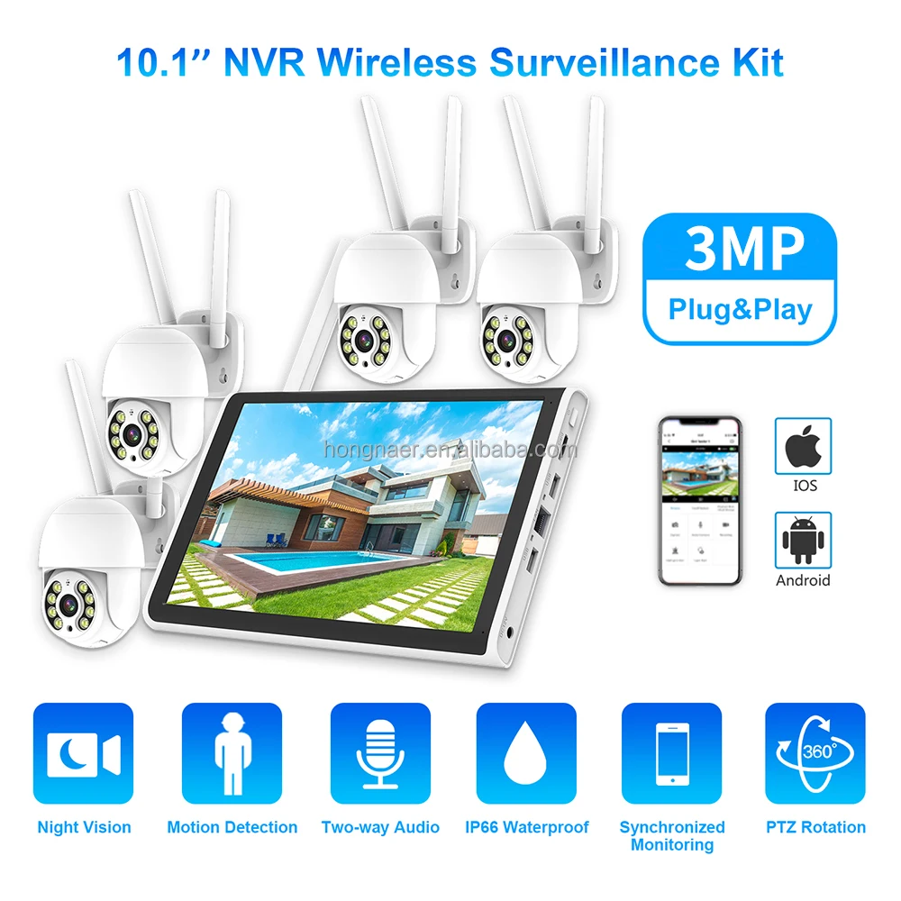 2026 Hongnaer 3MP 4 Kanallı Wi - Home Security System incelemesi ve fiyatı