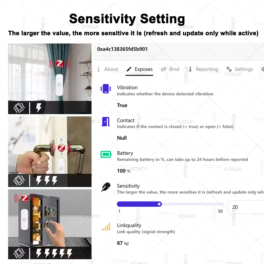 ZigBee Akıllı Titreşim Sensörü - Home Security And Monitoring incelemesi ve fiyatı
