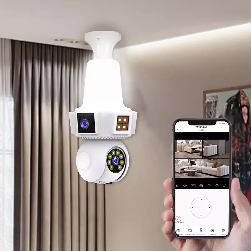6MP V380pro APP Çift Lens Tam  - Home Security Flood Lights incelemesi ve fiyatı