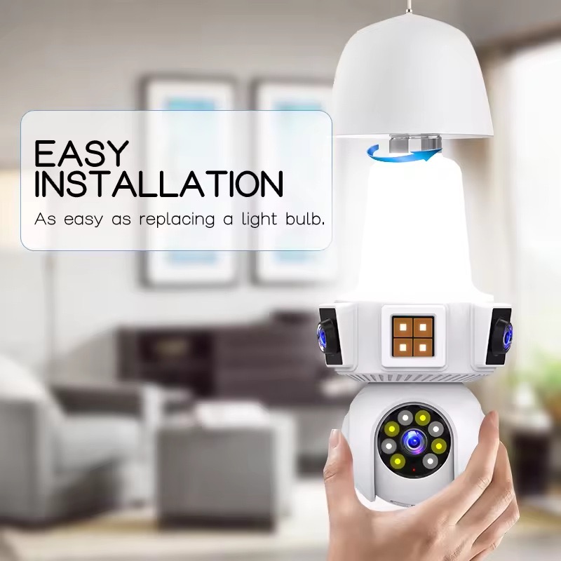 6MP V380pro APP Çift Lens Tam  - Home Security Flood Lights incelemesi ve fiyatı