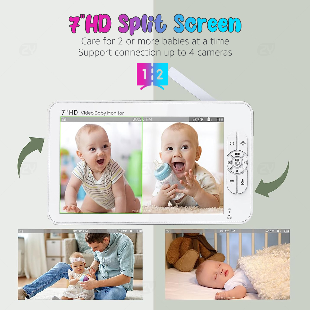 7 inç 1080P bebek monitörü çif - Home Security Cameras Uk incelemesi ve fiyatı