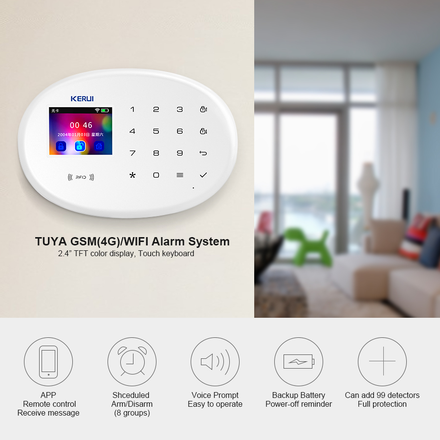 KERUI Ev Güvenlik Koruması WIF - Home Security And Monitoring incelemesi ve fiyatı