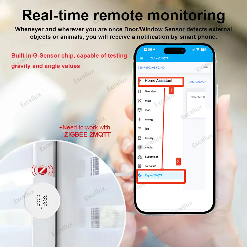 Zigbee 3.0 Akıllı Titreşim Sen - Home Security Gadgets incelemesi ve fiyatı