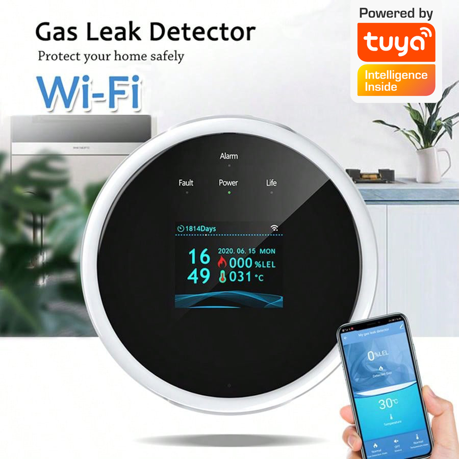 2.4G WiFi Gaz Alarm Sensörü Ya - Home Security Tools incelemesi ve fiyatı
