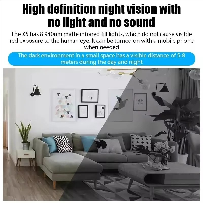 Mini X5 Kamera Kablosuz 1080P  - Home Security Lidar incelemesi ve fiyatı