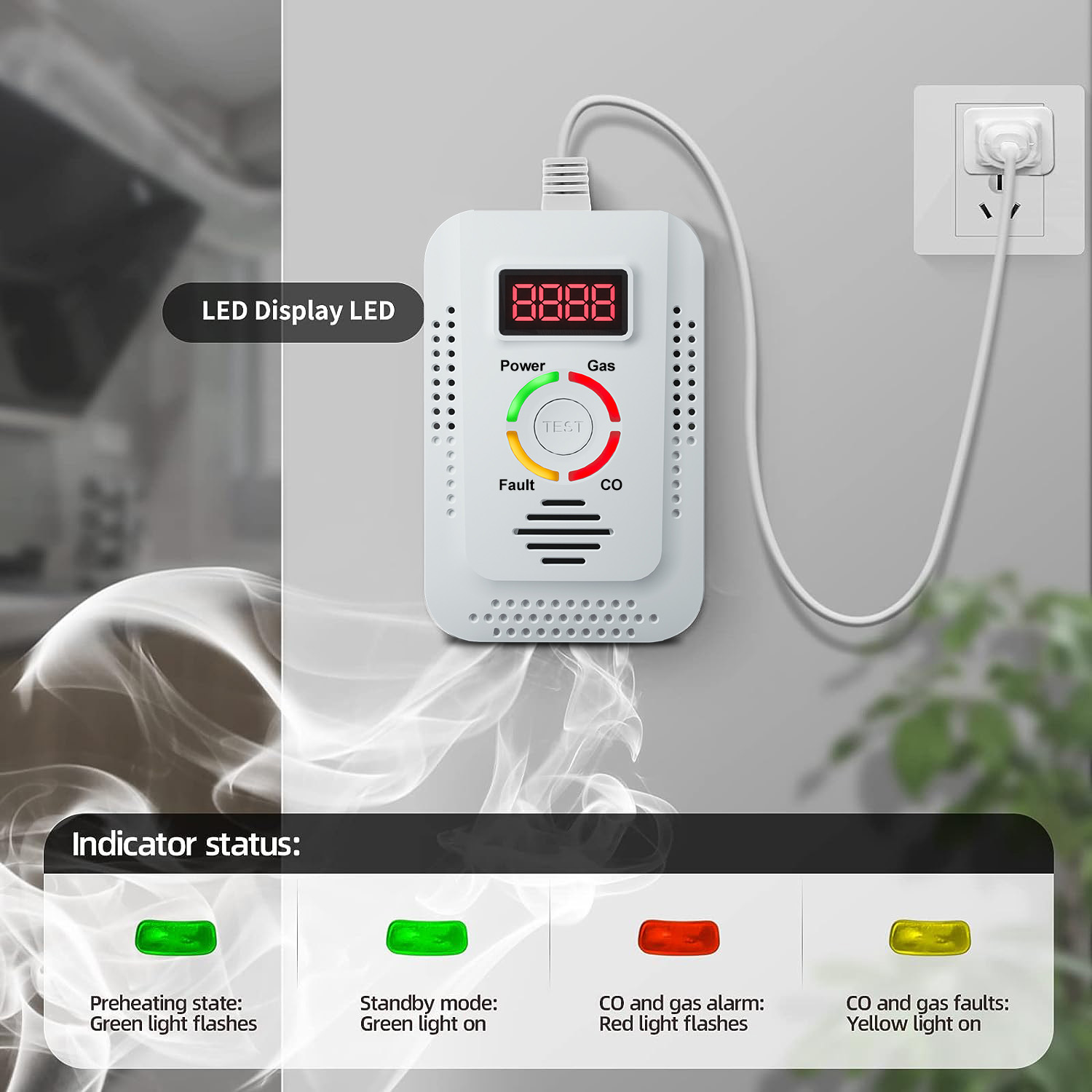 Doğal Gaz Dedektörü 2'si 1 Ara - Home Security Tools incelemesi ve fiyatı