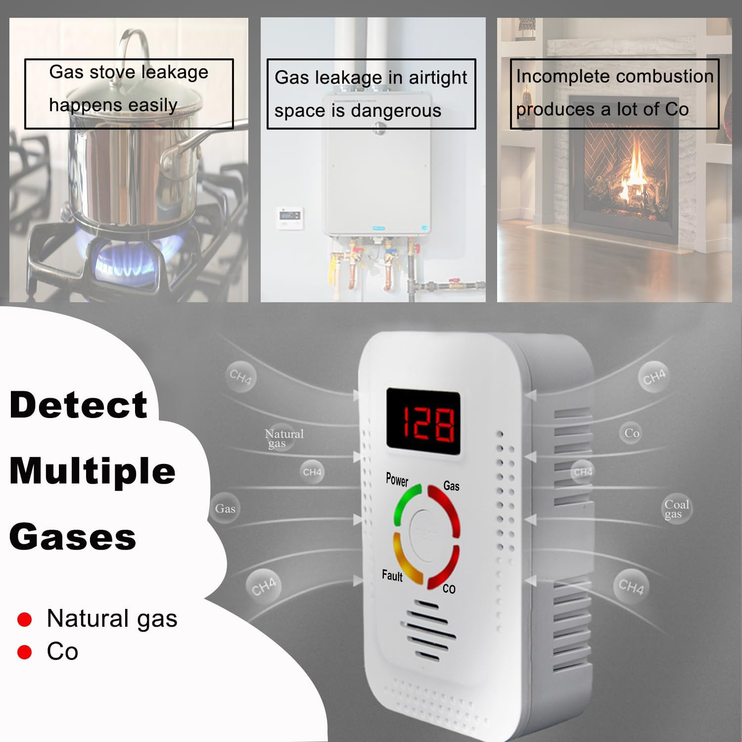 Doğal Gaz Dedektörü 2'si 1 Ara - Home Security Tools incelemesi ve fiyatı