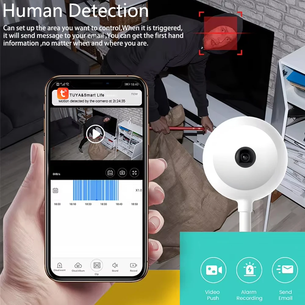 5MP Tuya Doodle WiFi USB Proje - Home Security Flood Lights incelemesi ve fiyatı
