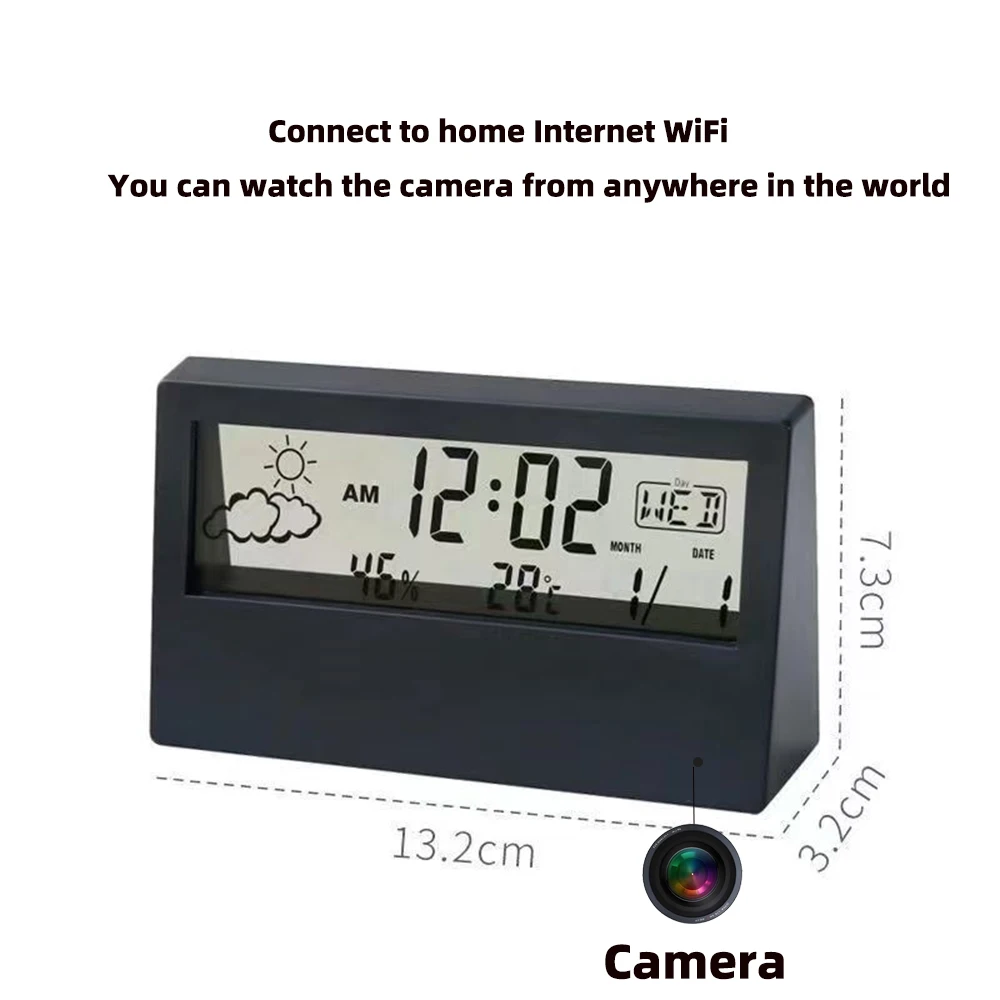 Hareket Algılamalı 4K WiFi Saa - Home Security Lidar incelemesi ve fiyatı